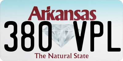 AR license plate 380VPL