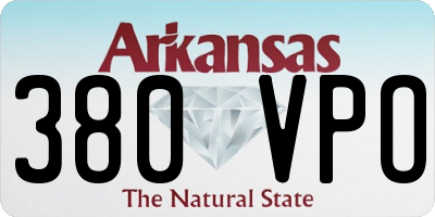 AR license plate 380VPO