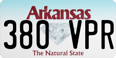 AR license plate 380VPR