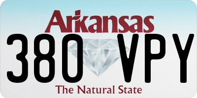 AR license plate 380VPY