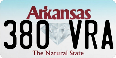 AR license plate 380VRA