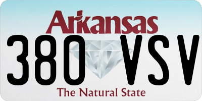 AR license plate 380VSV