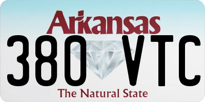 AR license plate 380VTC
