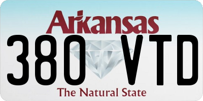 AR license plate 380VTD