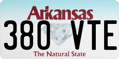 AR license plate 380VTE