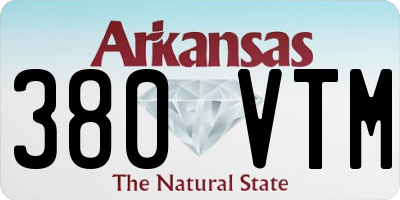 AR license plate 380VTM
