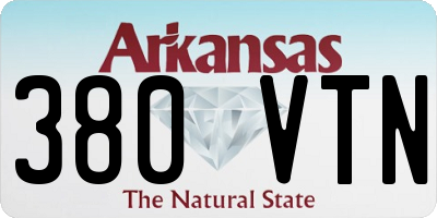 AR license plate 380VTN