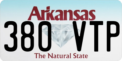 AR license plate 380VTP