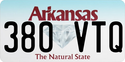 AR license plate 380VTQ