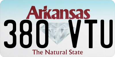 AR license plate 380VTU