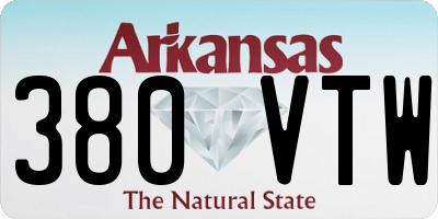 AR license plate 380VTW