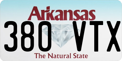 AR license plate 380VTX