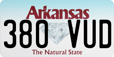 AR license plate 380VUD