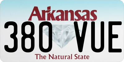 AR license plate 380VUE