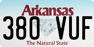 AR license plate 380VUF