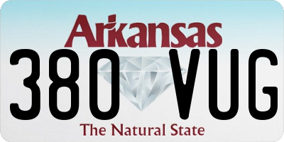 AR license plate 380VUG