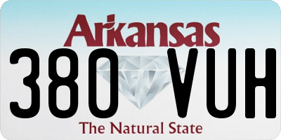 AR license plate 380VUH