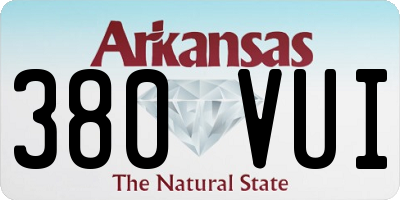 AR license plate 380VUI