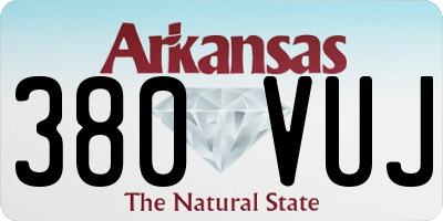 AR license plate 380VUJ
