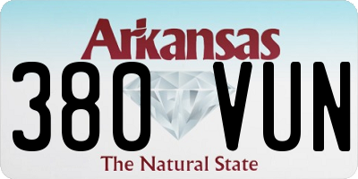AR license plate 380VUN