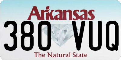 AR license plate 380VUQ