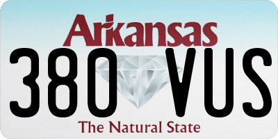 AR license plate 380VUS