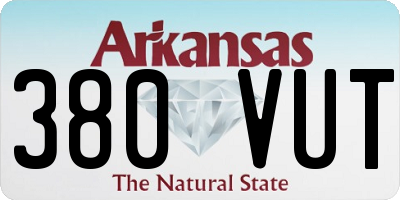 AR license plate 380VUT