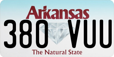 AR license plate 380VUU