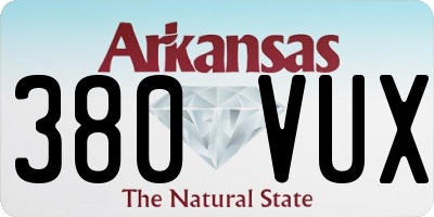 AR license plate 380VUX