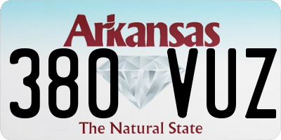 AR license plate 380VUZ