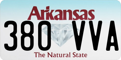 AR license plate 380VVA