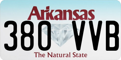 AR license plate 380VVB
