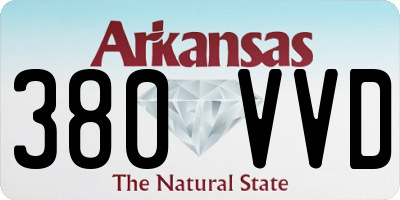 AR license plate 380VVD