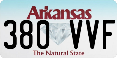 AR license plate 380VVF