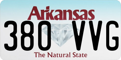 AR license plate 380VVG