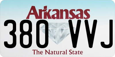 AR license plate 380VVJ