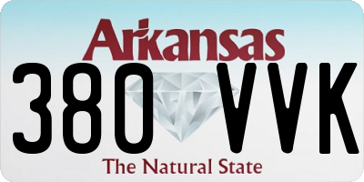 AR license plate 380VVK