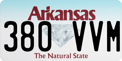 AR license plate 380VVM