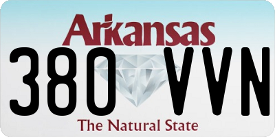 AR license plate 380VVN