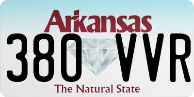 AR license plate 380VVR