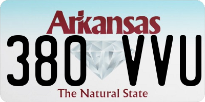 AR license plate 380VVU