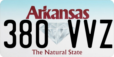 AR license plate 380VVZ