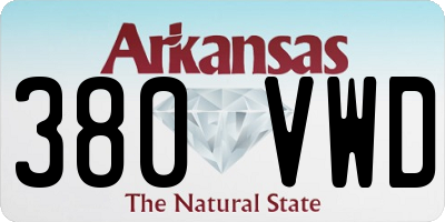 AR license plate 380VWD