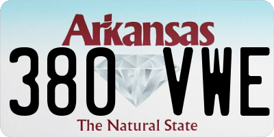 AR license plate 380VWE