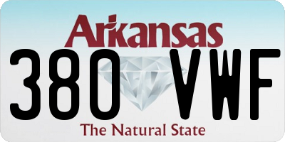 AR license plate 380VWF