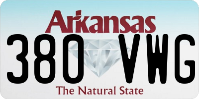 AR license plate 380VWG
