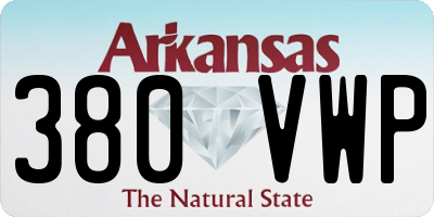 AR license plate 380VWP