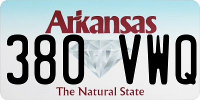 AR license plate 380VWQ