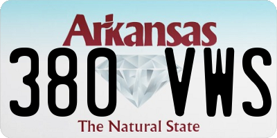 AR license plate 380VWS