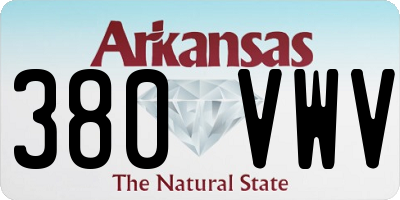 AR license plate 380VWV